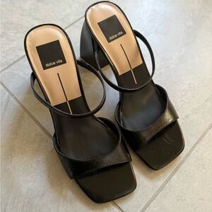 Dolce Vita Black Block Heels